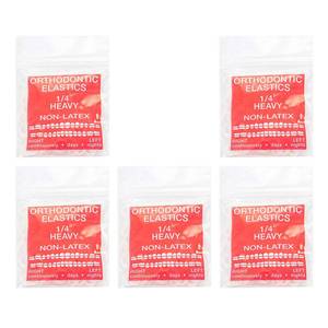 lot 6027 image: JMU Orthodontic Elastics 14 Heavy, 500 pack Intraoral Rubber Bands Latex Free Dental Rubber Bands Made in USA