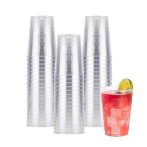lot 6030 image: Goodluck 50PCS 10oz Clear Plastic Cups for Party, Disposable Clear Plastic Cups, Plastic Cocktail Glasses for Wedding Thanksgiving, Christmas, and Parties