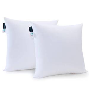 lot 6041 image: KAKABELL 18x18 Pillows Insert,Throw Pillows Insert (Pack of 2, White), 100% Cotton Cover, Down Alternative Bed and Couch Pillows, Luxury Soft and Cozy Indoor and Outdoor Decorative Pillows