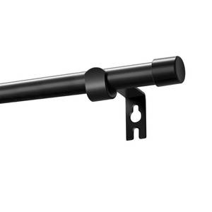 lot 6373 image: Alskarhem Black Curtain Rods for Windows 30 to 88 Inch,58 Inch Small Curtain Rod Set With Brackets