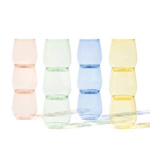 lot 6387 image: TOSSWARE POP 14oz Vino - Color Series SET OF 12, Premium Quality, Recyclable, Unbreakable & Crystal Clear Plastic Wine Glasses