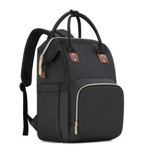 lot 6403 image: Femuar Diaper Bag Backpack Multifunction Maternity Nappy Baby Bag for Girls & Boys Large Capacity Travel Diaper Bags Dark Black