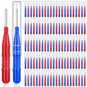 lot 6404 image: ROADPLUM 120Pcs Interdental Brushes 2 Sizes, 360° Bendable Soft Bristles Braces Brush Dental Brushes Between Teeth Gum Interdental Brushes for Gum Braces Oral Teeth Cleaning Tool
