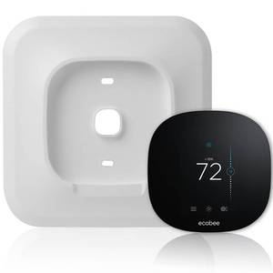 lot 6405 image: Wall Plate Bracket Cover for Ecobee3 lite Smart Wi-Fi Thermostat (White)