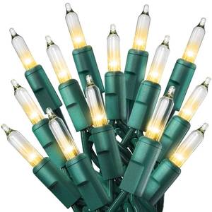 lot 6406 image: PREXTEX 100 Count Clear Christmas Tree Lights with Green Wire - 20 ft Warm White Christmas Lights Outdoor or Indoor - String Fairy Twinkle Lights for Christmas Trees, Holidays, Patios, and More