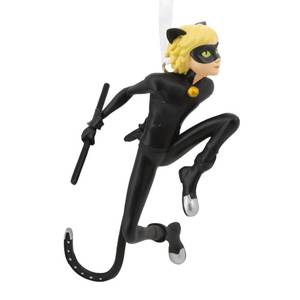 lot 6415 image: Hallmark Miraculous Cat Noir Christmas Ornament