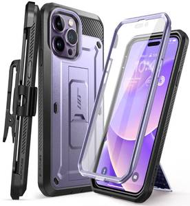lot 6436 image: SUPCASE Unicorn Beetle Pro Case for iPhone 14 Pro 6.1, with Built-in Screen Protector & Kickstand & Belt-Clip Heavy Duty Rugged Case (Violte)