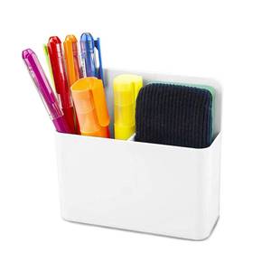 lot 6437 image: VieFantaisie Magnetic Dry Erase Marker Holder, Magnetic Pen Holder for Fridge, Magnetic Marker Holder, Whiteboard Marker Holder for Locker Accessories, School, Office, Home, Magnetic Cup,1 Pack, White