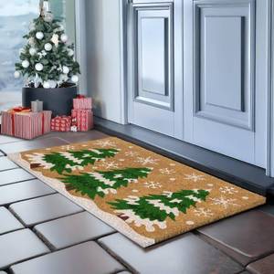lot 6495 image: Christmas Tree Door Mat 30x17 Inch, Christmas Coir Doormat, Christmas Tree Doormat, Christmas Coir Mat Outdoor Christmas Doormat Coir Christmas Doormat Outdoor Doormat Christmas Coir Doormat Christmas