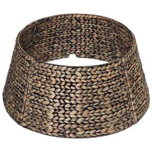 lot 6497 image: CENBOSS Christmas Tree Collar, Rattan Xmas Tree Collar for Artificial Trees, Woven Wicker Christmas Tree Skirt, Tree Stand Base Cover, Tree Basket Base Box, Christmas Tree Ring (Black Wash, 24 inch)