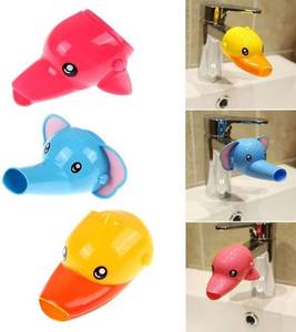 lot 6498 image: OGIFCHEN Baby and Childrens faucet extension faucet guide sink extender long water hand washing device water diverter ��3 Packs Dolphin��