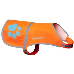 lot 8032 image: SafetyPUP XD - Reflective Dog Vest. Hi-Visibility, Fluorescent Blaze Orange Dog Vest Helps Protect Your Best Friend. Safeguard Your PUP from Motorists & Hunting Accidents, On or Off Leash. (Med)