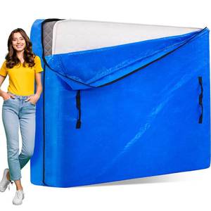 lot 8042 image: AlexHome Mattress Bag for Moving and Storage,Heavy Duty Tarp Reusable Mattress Storage Bag,Easy Carrier Mattress Moving Cover (King Size)
