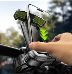 lot 8050 image: LISEN Bike Phone Holder, 2024 Upgrade Motorcycle Phone Mount, Bicycle Phone Holder, Handlebar Phone Mount, for iPhone Bike Mount, Bike Accessories, Bicycle Accessories for iPhone 4.7-7Phone, Black