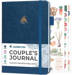 lot 8055 image: Clever Fox Couple��s Journal �� Couples Date Night, Activity & Journaling Workbook �� Relationship Book to Plan Dates & Fill Out Together �� Engagement Gift Ideas �� A5 Size (Mystic Blue)
