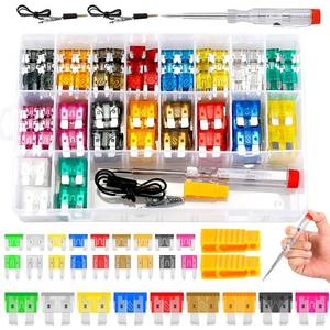 lot 8087 image: Fuse Assortment Kit,306pcs Car Boat Truck SUV Auto Automotive Assorted Replacement Blade Fuses Standard & Mini & Low Profile Mini-2A 5A 7.5A 10A 15A 20A 25A 30A 35A with Fuse Puller Circuit Tester