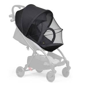 lot 8103 image: Beberoad Love Universal Stroller Sunshade & Mosquito Net 2-in-1 Stroller Cover UV Protection with 2-Way Zipper (Black)