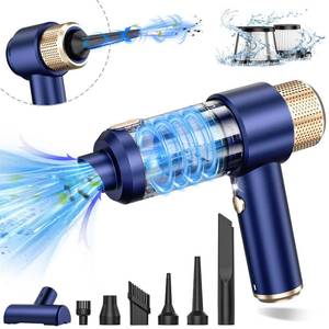 lot 8137 image: JONYJ Handheld Car Vacuum Cleaner, 16000PA Car Vacuum Portable Cordless, 2 in 1 Air Duster and Vacuum Cleaner with LED Light, Multi-Nozzles, 120W High Power Hand Held Vacuum for Car, Home, Pet, Office