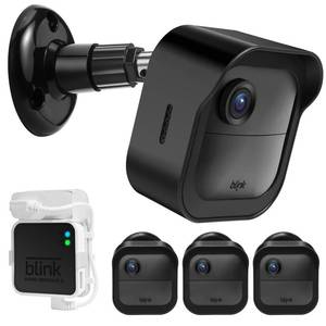 lot 8158 image: Zortwury Wall Mount for Blink Outdoor 4 (4th Gen & 3rd Gen), 3 Pack Weatherproof Protective Housing and 360° Adjustable Mount with Blink Sync Module 2 Mount (Blink Camera Not Included)-Black