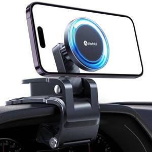 lot 8162 image: andobil Universal Magnetic Phone Holder for Car Strongest Magnet, Easily Install Ultra Stable 2 in 1 MagSafe Phone Mount Dashboard Clip Air Vent Fits iPhone 16 15 14 13 12 Pro Max Plus All Phones