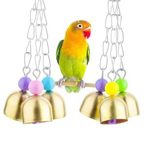 lot 8178 image: VTurboWay 2 Pack Pet Parrot Bell Toy Bird Chewing Toy Stainless Steel Hanging Bells for Bird Parrot Conure Cockatoo Macaw African Grey Amazon Budgie Parakeet Cockatiel Lovebird Finch Cage