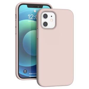 lot 8181 image: K TOMOTO Compatible with iPhone 12 CaseiPhone 12 Pro Phone Case 6.1 Inch (2020), Silky and Soft Touch Series Premium Liquid Silicone Gel Rubber Full-Body Protective Cover, Pink Sand