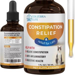 lot 8189 image: EDUZEBRA Cat Constipation Relief, Constipation Relief for Cat, Cat Laxative Constipation Relief, Cat Stool Softener, Cat Laxative, Promotes Digestive Health.