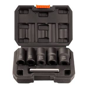 lot 8257 image: THINKWORK Lug Nut Remover, 6 Pieces Wheel Lock Removal Kit for Removing Stripped, Damaged, Frozen, Rusted, Rounded-Off Bolts, Nuts & Screws