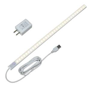 lot 8263 image: IKSACE LED Motion Sensor Under Cabinet Lights, 17 inch Plug in Closet Light, USB Corded LED Light Bar, Under Counter Lighting for Kitchen,Wardrobe,Sink,Workspace,Natural White (4000K)
