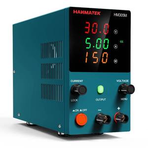 lot 8268 image: HANMATEK DC Power Supply (0-30 V 0-5 A) HM305M Mini Variable Switching Digital Bench Power Supply
