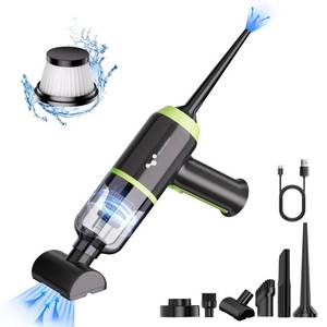 lot 8297 image: helloleiboo 2024 Upgrade 3 in 1 Car Vacuum,Handheld Vacuum Cordless 8000pa Strong Suction Rechargeable Portable Vacuum Cleaner,Mini Vacuum Cleaner for Car Office Desk Keyboard