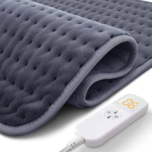 lot 8303 image: Ultra-Wide Microplush Heating Pad - 20x24 Electric Heating Pad for Back, Neck, Shoulder Pain and Cramps - Moist Heat Option, Machine Washable, Auto-Off - Gifts for Women, Men, Mom, Dad, Christmas