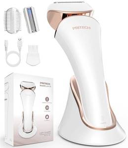 lot 8324 image: PRITECH Electric Shaver for Women - Cordless Ladies Shaver, Lady Razor for Legs, Arm, Underarms, Bikini, USB Rechargeable Razor Wet & Dry Waterproof Razor for Woman