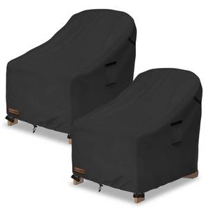 lot 8329 image: Aacabo Outdoor Adirondack Chair Cover 2 Pack,Waterproof 100% Patio Chair Covers,27.5W x 32.5 D x 39 H inches,Patio Adirondack Chair Cover for Outdoor Chair -Black