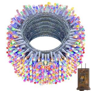 lot 8342 image: KNONEW 403ft 1000 LED String Lights Outdoor Christmas Lights 8 Modes & Timer Fairy Light Plug in Waterproof LED String Lights for Xmas Yard Tree Wedding Party Holiday Decorations (Multicolor)