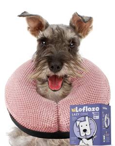 lot 8356 image: Loflaze Soft Inflatable Dog Cone Collar for Large Medium Small Dogs Cats After Surgery - Dog Neck Donut, E Collar, Elizabethan Collar Alternatives for Dogs Recovery