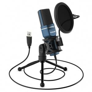 lot 8380 image: TONOR USB Microphone, Computer Cardioid Condenser PC Gaming Mic with Tripod Stand & Pop Filter for Streaming, Podcasting, Vocal Recording, Compatible with Laptop Desktop Windows Computer, TC-777