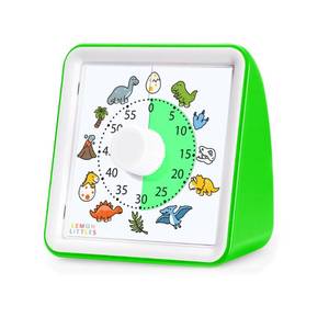 lot 8406 image: Visual Timer for Kids, Toddler, Autism, ADHD & Preschool Classroom - Animal Silent Countdown Timers - 60 Minute Productivity & Time Management Clock (Dinosaur)