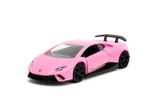 lot 8422 image: Pink Slips 132 W1 Lamborghini Hurac�n Performante Die-Cast Car, Toys for Kids and Adults(Glossy Pink)