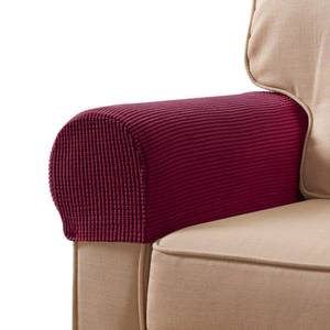 lot 8441 image: SUBRTEX Stretch Armrest Covers Spandex Arm Covers for Chairs Couch Sofa Armchair Slipcovers for Recliner Sofa with Twist Pins 2pcs (Wine)