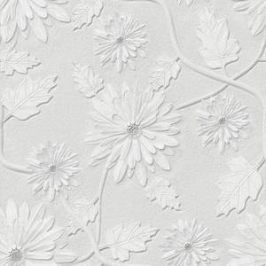 lot 8442 image: Yancorp 18x120 Floral Wallpaper Peel and Stick Contact Paper for Bedroom Accent Wall White Gray Flowers Removable Wallpaper Boho Vintage Contact Paper for Kitchen Farmhouse Decorative Wallpaper