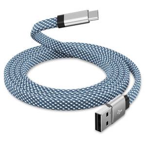 lot 8458 image: Magtame USB C Cable, 3.3ft Magnetic USB A to USB C Cable, Coiled USB C Charger Cable, Flat Type Fast Charging Charging Cord Compatible with Samsung for USB C Device for Pad, Blue