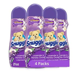 lot 9061 image: Snuggle In Wash Scent Booster, Lavender, 21 Ounce, Pack of 4