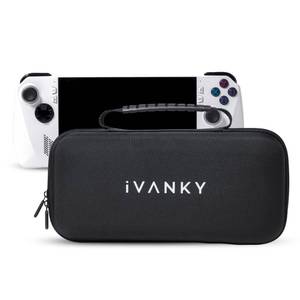 lot 9068 image: IVANKY Carrying Traveling Case for ASUS ROG Ally Console��Protective Hard Portable EVA Shell Carry Case Bulit-in Charger Storage, Portable Trave Bag for ROG Alloy & Accessories��Lightweight Case Black