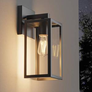 lot 9074 image: Porch Wall Lights Outdoor, Waterproof Lanterns with Frame and Clear Glass Shade, Exterior Front Porch Light Matte Black Wall Sconce, Modern Mounted Lighting for Patio Entryway Hallway