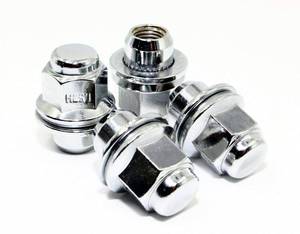 lot 9087 image: Set of 20 Veritek 12x1.25mm 1.47 Inch 1316 Hex OEM Mag Washer Style Factory Replacement Chrome Lug Nuts for Nissan Infiniti Factory Wheels