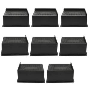 lot 9093 image: MYMULIKE Bed Risers 3 Inch Heavy Duty, Oversized Furnitures Risers 3 inch Support 6000 lbs, Bed Table Rising Blocks, Fits for Couch, Sofa, Chair, Furniture Lifts (6 Inch Black 8 Pack)