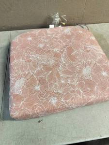 lot 9096 image: Pink Flower Seat Cushion 20in X 20in