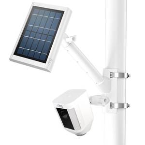 lot 10141 image: HOLACA 2-in-1 Pole Mounting Bracket for Stick Up CamPro Solar Panel, Spotlight Cam ProPlus and Stick Up Cam BatteryWired Outdoor Mount Accessories for RingSuperSolar Panel (White)