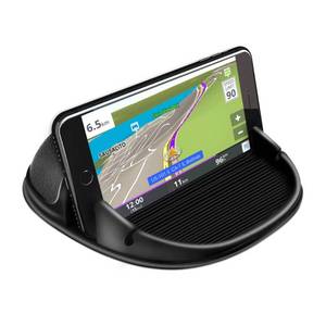 lot 10155 image: Loncaster Car Phone Holder, Car Phone Mount Silicone Car Pad Mat for Various Dashboards, Slip Free Desk Phone Stand Compatible with iPhone, Samsung, Android Smartphones, GPS Devices and More, Black